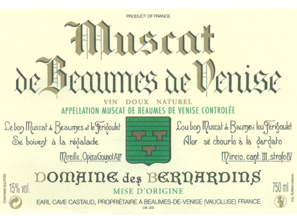 Domaine de Bernadins Beaumes de Venice